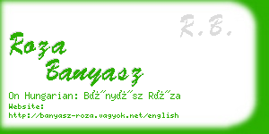 roza banyasz business card